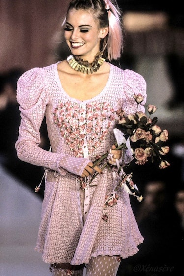a model at betsey johnson's spring 1994 show